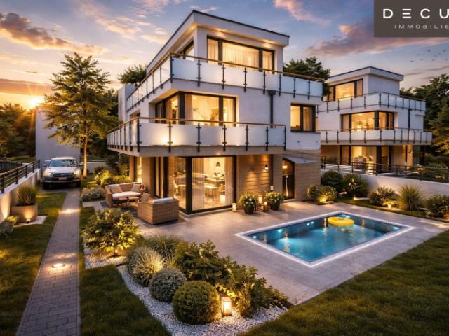 Traumhaftes haus an der wiener stadtgrenze | aubachhaus | schlüsselfertig | 4 zimmer + studio | 2 balkone | 2 terrassen | garten | 2 stellplätze |
