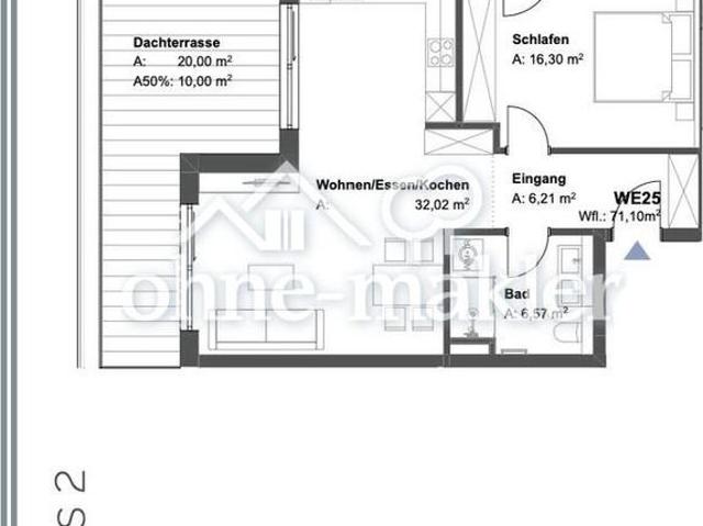 Traumwohnung! Penthouse mit 2 Zimmern KFW 40 NH