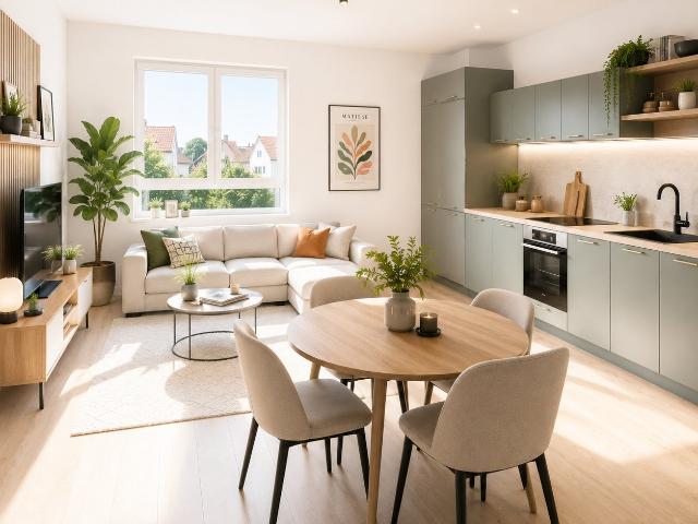 TRAVERSANT / RE2020 / VUE EXCEPTIONNELLE SUR LA VERDURE / POMPE A CHALEUR 2 pièces, 40 m²