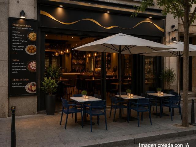 Traspaso de bar de tapas en calle comercial próximo a Juan Bravo listo para entrar a trabajar