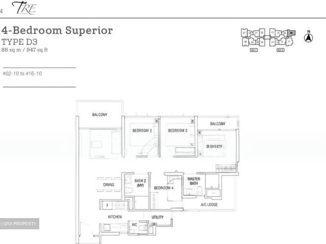 Tre Residences D14, Condominium
