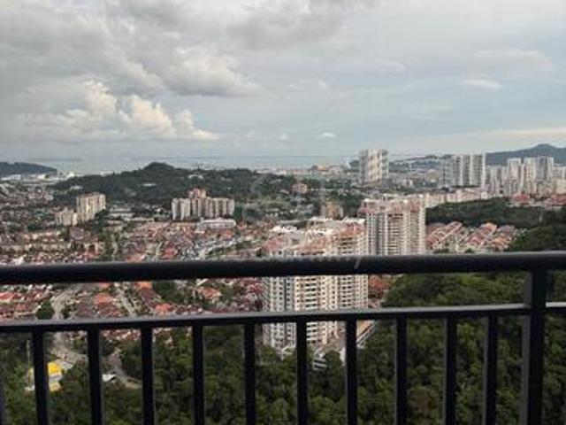 Tree O Condominium Sungai Ara Seaview Hill View Partially Furniture