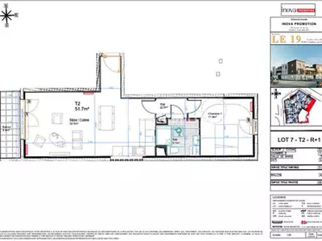 Tremblay en France 93290 Achat / Vente appartement 2 pièces t2 terrasse