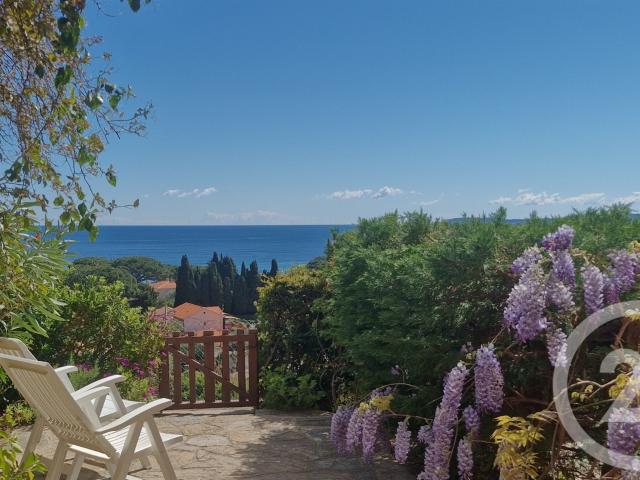 Très belle Vue Mer, pour cet appartement en rez de jardin, s. 25m² Le Lavandou