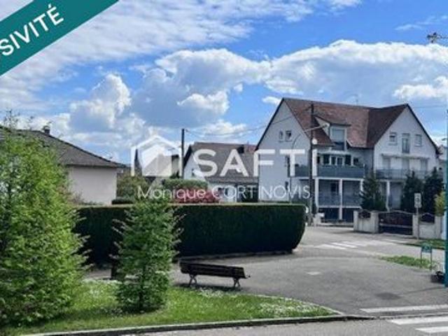 Très jolie appartement 2 pièces d'une superficie de 53m² avec garage et belle terrasse de 18m² situé à village neuf
