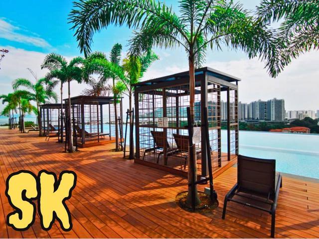 Triuni 1302 sf 2 Cp 31 Room Below Market Price Near QB
