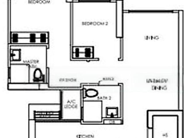 Trivelis Clementi, HDB 3 Rooms