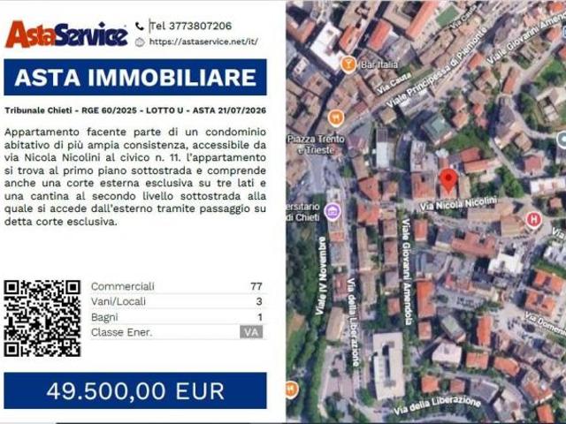Tribunale Chieti RGE 60/2025 LOTTO U Tribunale Chieti RGE 60/2025 LOTTO U ASTA 21/07/2026