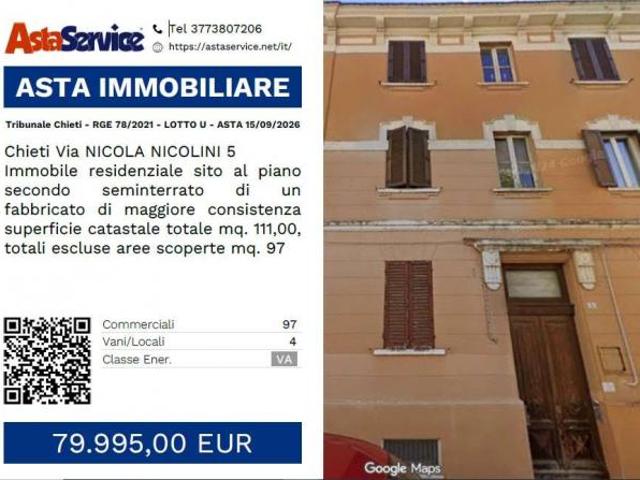Tribunale Chieti RGE 78/2021 LOTTO U Tribunale Chieti RGE 78/2021 LOTTO U ASTA 15/09/2026