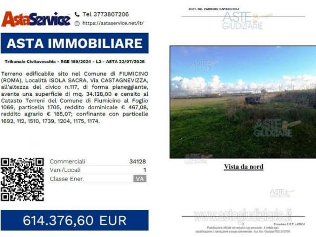 Tribunale Civitavecchia RGE 189/2024 L2 Tribunale Civitavecchia RGE 189/2024 L2 ASTA 22/07/2026