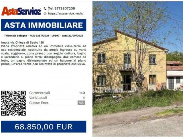 Tribunale Bologna RGE 9287/2021 L9897 Tribunale Bologna RGE 9287/2021 L9897 asta 22/09/2026