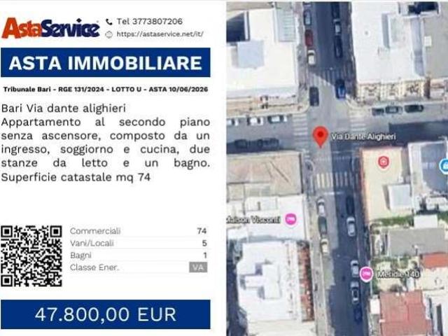 Tribunale Bari RGE 131/2024 LOTTO U Tribunale Bari RGE 131/2024 LOTTO U ASTA 10/06/2026