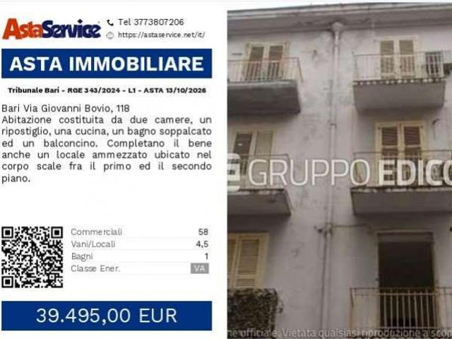 Tribunale Bari RGE 343/2024 L1 Tribunale Bari RGE 343/2024 L1 ASTA 13/10/2026