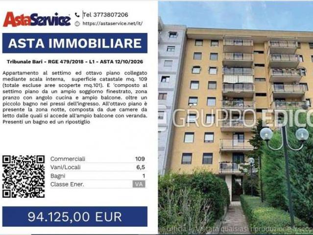 Tribunale Bari RGE 479/2018 L1 Tribunale Bari RGE 479/2018 L1 ASTA 12/10/2026