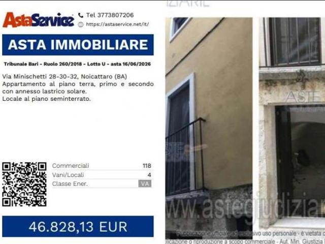 Tribunale Bari Ruolo 260/2018 Lotto U Tribunale Bari Ruolo 260/2018 Lotto U asta 16/06/2026