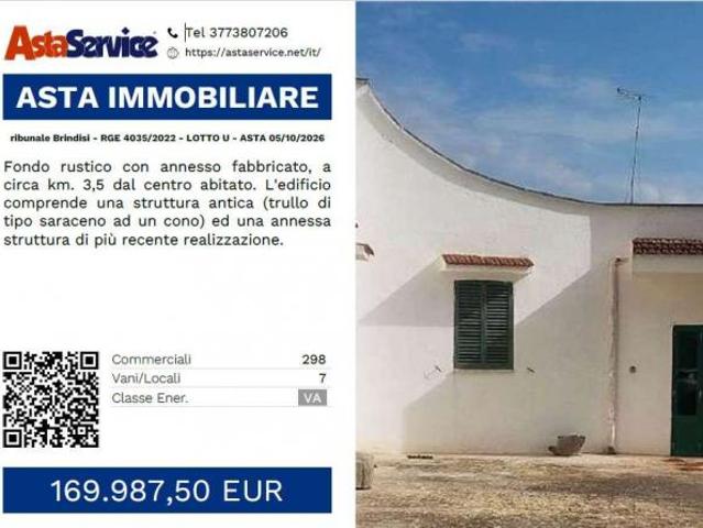 Tribunale Brindisi RGE 4035/2022 LOTTO U ribunale Brindisi RGE 4035/2022 LOTTO U ASTA 05/10/2026
