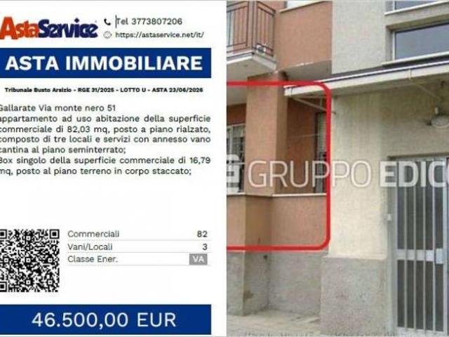 Tribunale Busto Arsizio RGE 31/2025 LOTTO U Tribunale Busto Arsizio RGE 31/2025 LOTTO U ASTA 23/06/2026