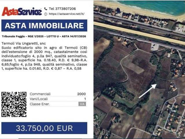 Tribunale Foggia RGE 1/2025 LOTTO U Tribunale Foggia RGE 1/2025 LOTTO U ASTA 14/07/2026