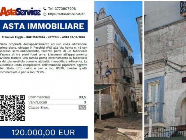 Tribunale Foggia RGE 253/2024 LOTTO U Tribunale Foggia RGE 253/2024 LOTTO U ASTA 30/10/2026