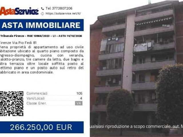 Tribunale Firenze RGE 10966/2023 L1 Tribunale Firenze RGE 10966/2023 L1 ASTA 14/10/2026