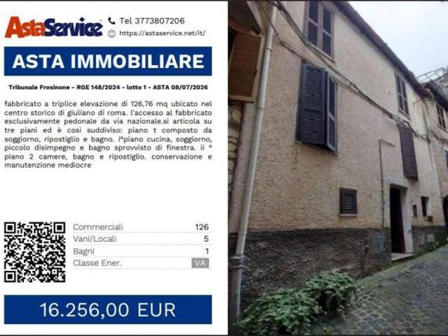 Tribunale Frosinone RGE 148/2024 lotto 1 Tribunale Frosinone RGE 148/2024 lotto 1 ASTA 08/07/2026