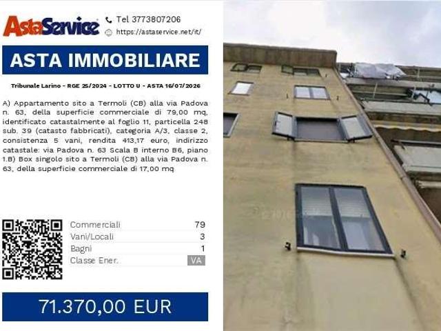 Tribunale Larino RGE 25/2024 LOTTO U Tribunale Larino RGE 25/2024 LOTTO U ASTA 16/07/2026