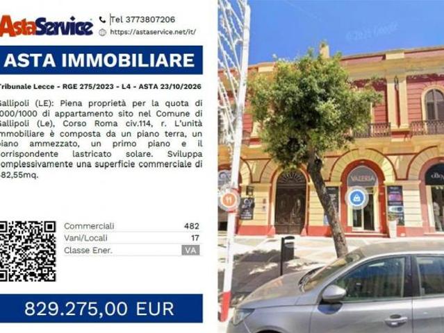 Tribunale Lecce RGE 275/2023 L4 Tribunale Lecce RGE 275/2023 L4 ASTA 23/10/2026