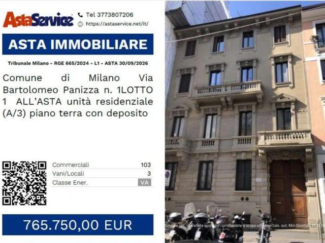 Tribunale Milano RGE 665/2024 L1 Tribunale Milano RGE 665/2024 L1 ASTA 30/09/2026