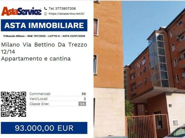 Tribunale Milano RGE 787/2025 LOTTO U Tribunale Milano RGE 787/2025 LOTTO U ASTA 23/07/2026