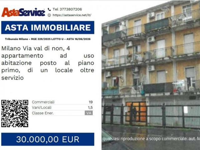 Tribunale Milano RGE 329/2025 LOTTO U Tribunale Milano RGE 329/2025 LOTTO U ASTA 16/06/2026