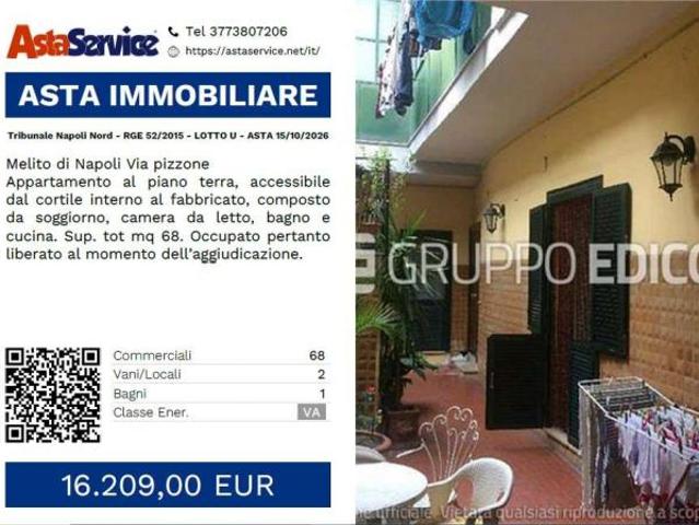 Tribunale Napoli Nord RGE 52/2015 LOTTO U Tribunale Napoli Nord RGE 52/2015 LOTTO U ASTA 15/10/2026