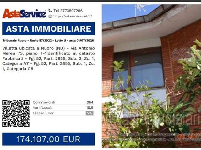 Tribunale Nuoro Ruolo 57/2022 Lotto U Tribunale Nuoro Ruolo 57/2022 Lotto U asta 01/07/2026