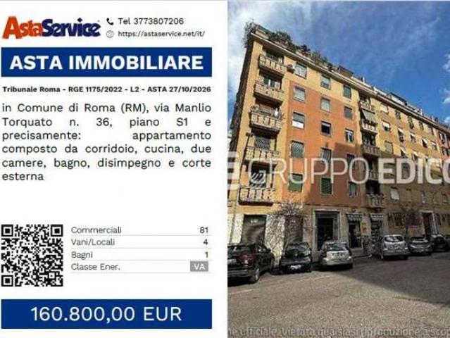 Tribunale Roma RGE 1175/2022 L2 Tribunale Roma RGE 1175/2022 L2 ASTA 27/10/2026