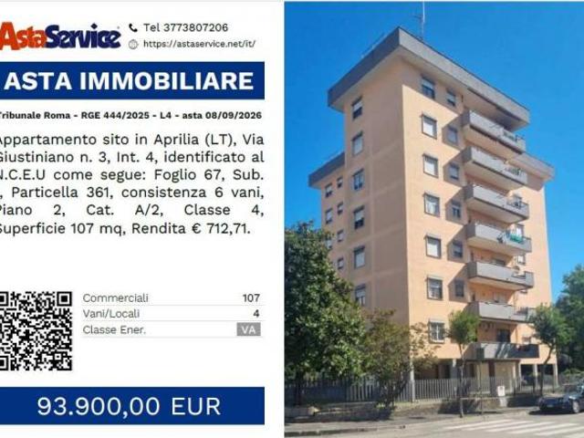 Tribunale Roma RGE 444/2025 L4 Tribunale Roma RGE 444/2025 L4 asta 08/09/2026
