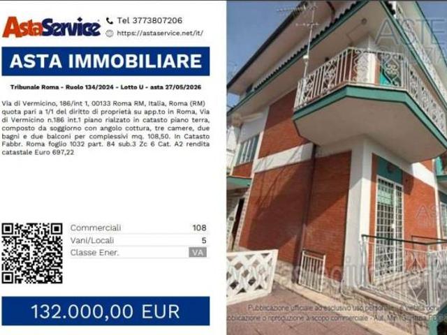 Tribunale Roma Ruolo 134/2024 Lotto U Tribunale Roma Ruolo 134/2024 Lotto U asta 27/05/2026