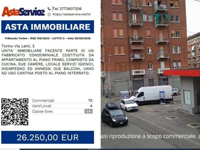 Tribunale Torino RGE 148/2023 LOTTO U Tribunale Torino RGE 148/2023 LOTTO U Asta 29/09/2026