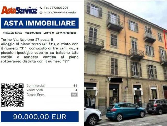 Tribunale Torino RGE 294/2025 LOTTO U Tribunale Torino RGE 294/2025 LOTTO U ASTA 15/09/2026