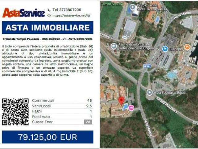 Tribunale Tempio Pausania RGE 56/2023 L1 Tribunale Tempio Pausania RGE 56/2023 L1 ASTA 03/09/2026