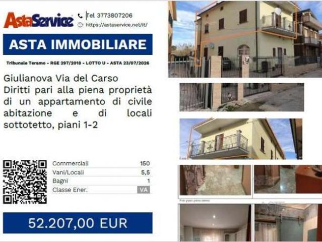 Tribunale Teramo RGE 297/2018 LOTTO U Tribunale Teramo RGE 297/2018 LOTTO U ASTA 23/07/2026
