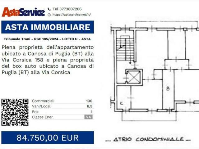 Tribunale Trani RGE 185/2024 LOTTO U Tribunale Trani RGE 185/2024 LOTTO U ASTA