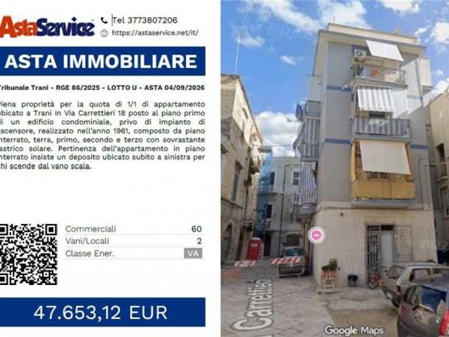 Tribunale Trani RGE 86/2025 LOTTO U Tribunale Trani RGE 86/2025 LOTTO U ASTA 04/09/2026