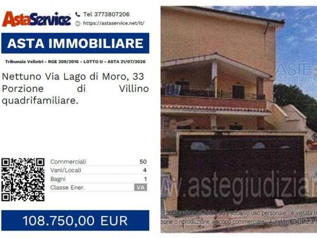 Tribunale Velletri RGE 209/2016 LOTTO U Tribunale Velletri RGE 209/2016 LOTTO U ASTA 21/07/2026
