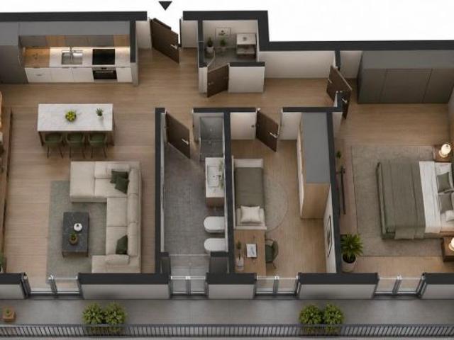 Trilocale a Cassina de' Pecchi con balcone 800eu