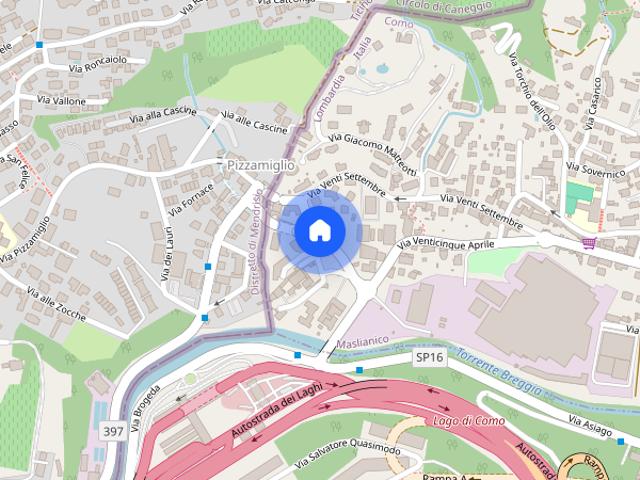 Trilocale a maslianico con posto auto
