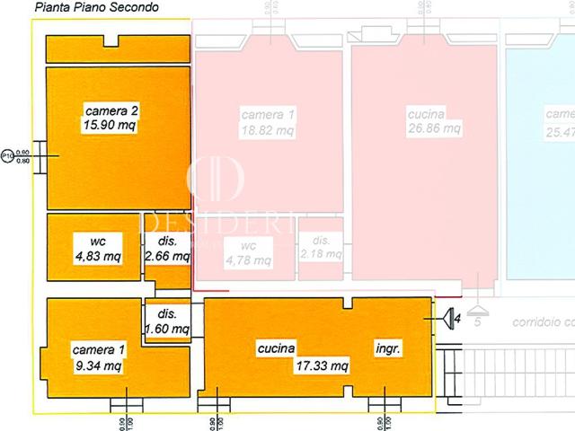 Trilocale arredato in affitto in via andrea del sarto, Grosseto