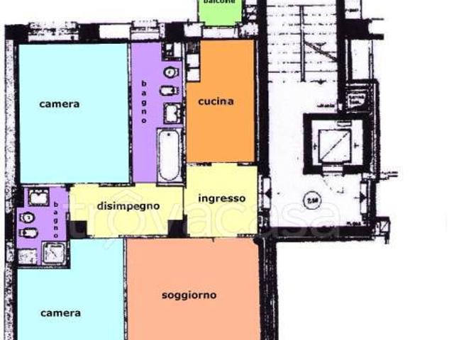Trilocale in affitto a Milano viale Tibaldi, Corso San Gottardo
