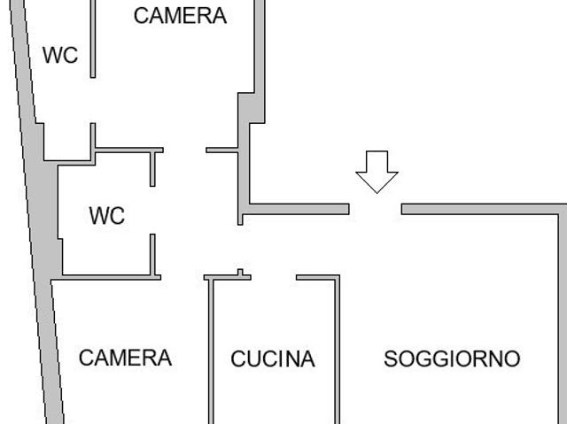 Trilocale in affitto a Milano largo la Foppa 2