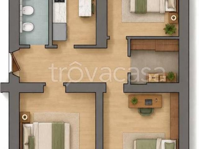 Trilocale in affitto a Roma via Cesare Paoletti, Salario Porta Pia