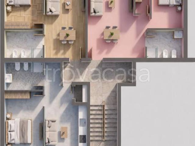 Trilocale in vendita a Milano via Don Carlo Gnocchi, 28, San Siro
