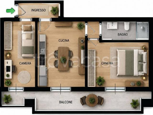 Trilocale in vendita a Milano viale San Gimignano, Bande Nere